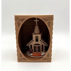 Ginger Cottages Christmas Chapel Ornament #gc102 Gingerbread House Holiday Decor